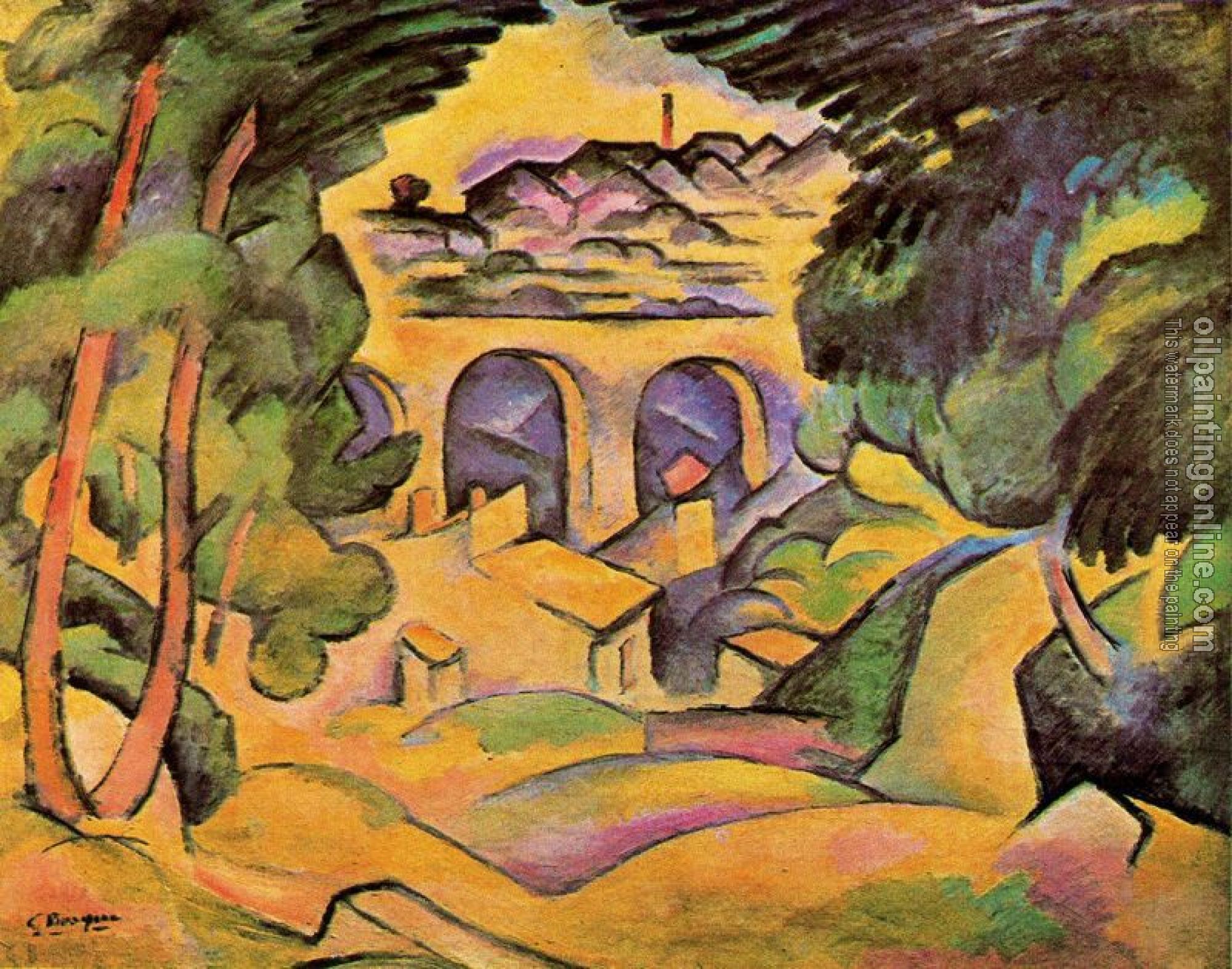 Georges Braque - El viaducto de L'Estaque